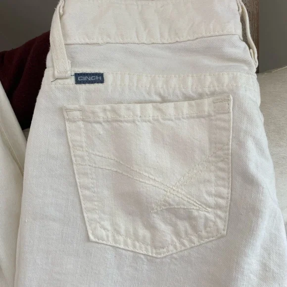 Ada White Cinch Jeans - Picture 2 of 6